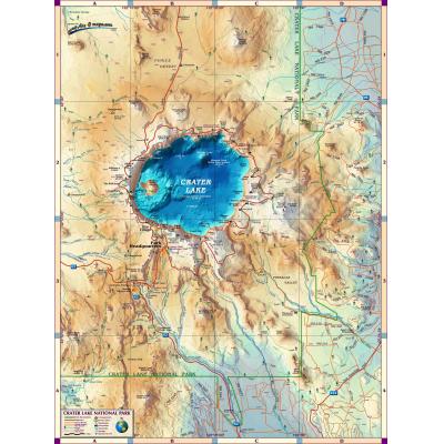 Crater Lake National Park Wall Map By Compart The Map Shop