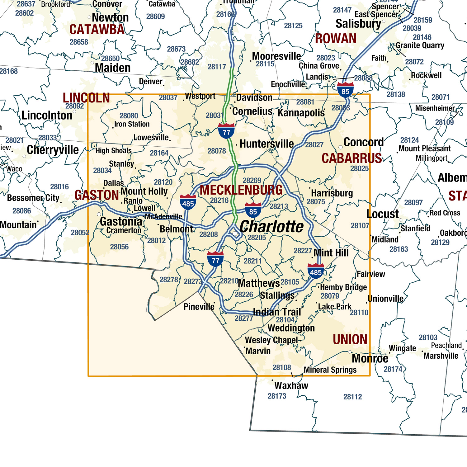 North Carolina State Wall Map By MapShop Lupon Gov Ph