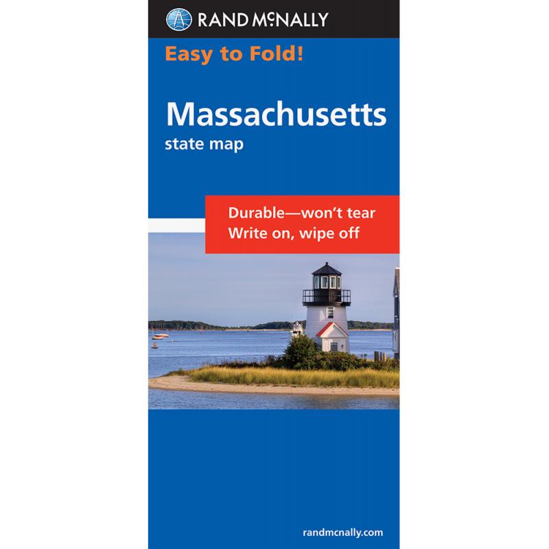 Rand McNally - Massachusetts, Easy to Fold - Folding Travel Map - The ...