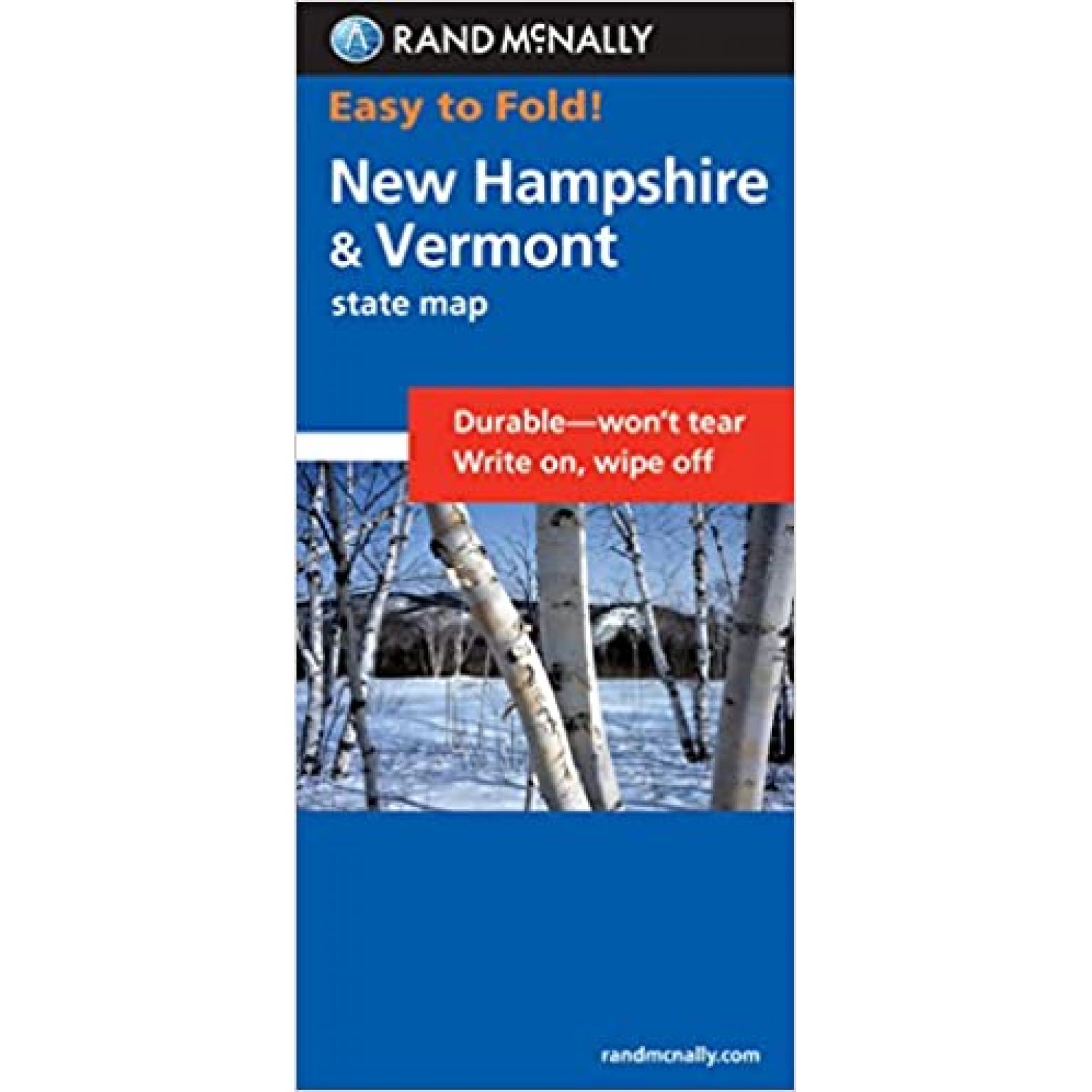 Rand McNally - New Hampshire/Vermont, Easy to Fold - Folding Travel Map ...