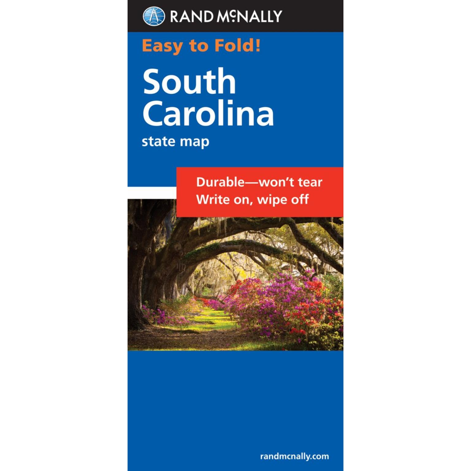 Rand McNally - South Carolina, Easy to Fold - Folding Travel Map - The