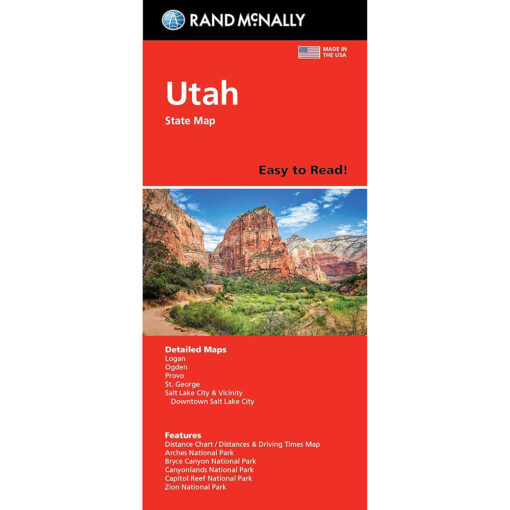 Rand McNally - Utah, Easy to Read - Folding Travel Map