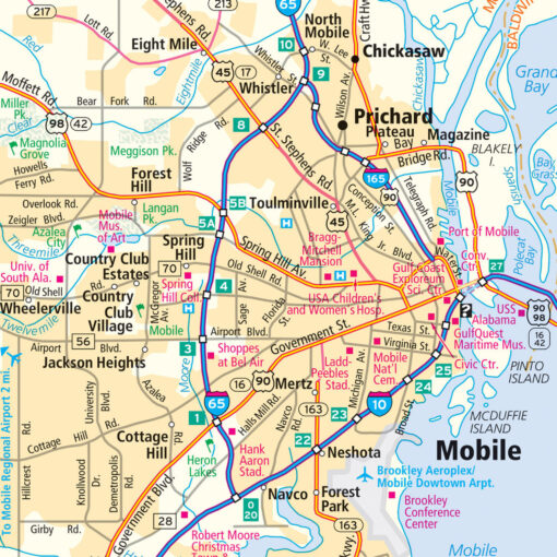 Rand McNally - Alabama, Easy To Fold - Folding Travel Map - Image 3