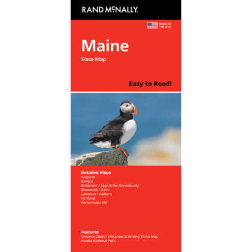 Rand McNally - Maine, Easy to Read - Folding Travel Map