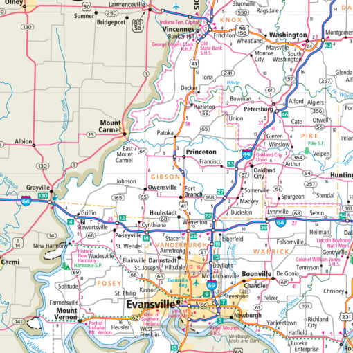 Rand McNally - Indiana, Easy to Fold - Folding Travel Map - Image 2