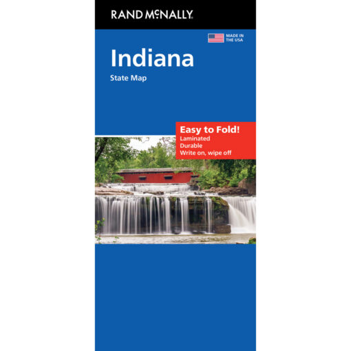 Rand McNally - Indiana, Easy to Fold - Folding Travel Map