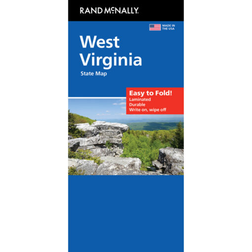 Rand McNally - West Virginia, Easy To Fold - Folding Travel Map