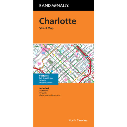 Rand McNally - Charlotte Streets - Folding Travel Map