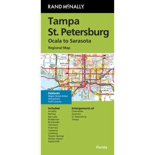 Rand McNally - Tampa/St Petersburg, FL - Folding Travel Map