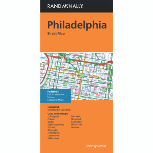 Rand McNally - Philadelphia, PA - Folding Travel Map