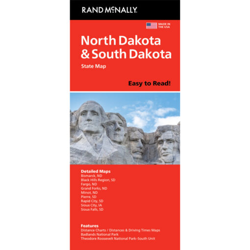 Rand McNally - North/South, Dakota Easy to Read - Folding Travel Map