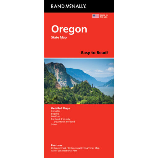 Rand McNally - Oregon, Easy to Read - Folding Travel Map