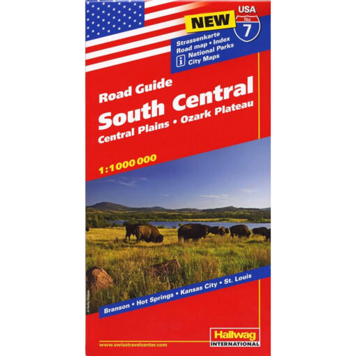 Hallwag - South Central US - Folding Travel Map