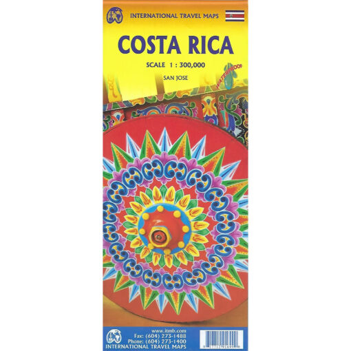 ITMB - Costa Rica - Folding Travel Map