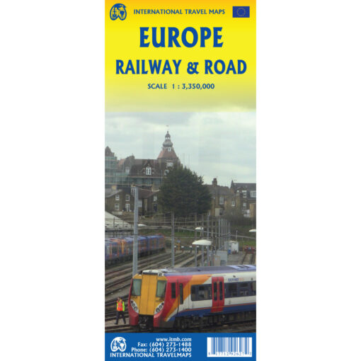 ITMB - Europe Railway and Road - Folding Travel Map