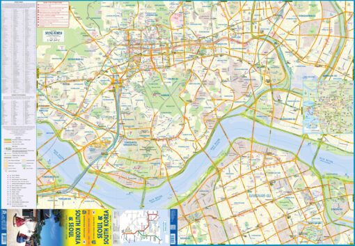 ITMB - South Korea and Seoul - Folding Travel Map - Image 2