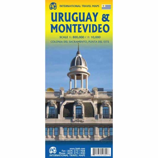 ITMB - Uruguay and Montevideo - Folding Travel Map