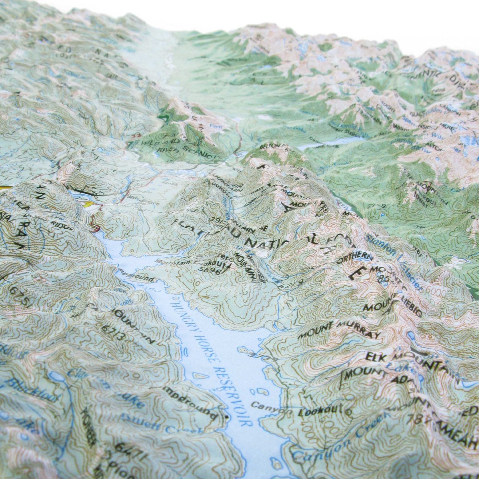 National Park Raised Relief Maps: 3-D Maps - Map Shop