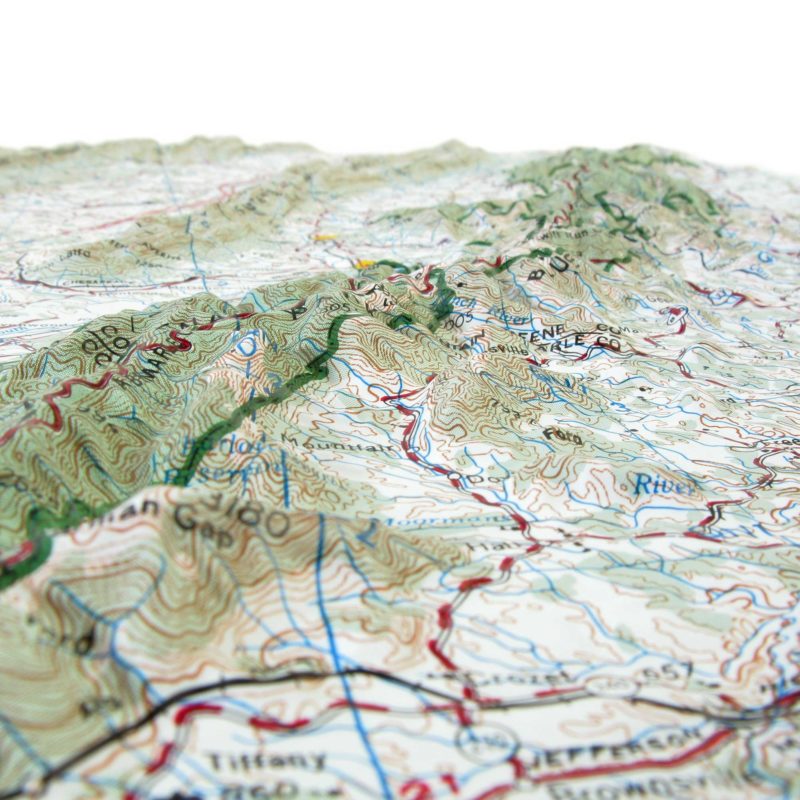 Great Smoky Mountains National Park Raised Relief Map by Hubbard ...