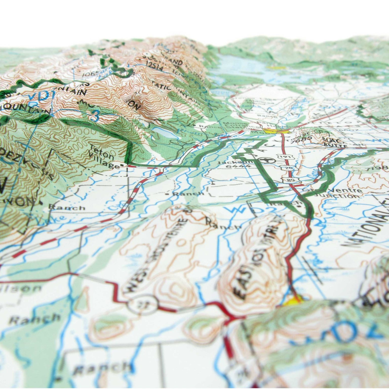 National Park Raised Relief Maps: 3-D Maps - Map Shop