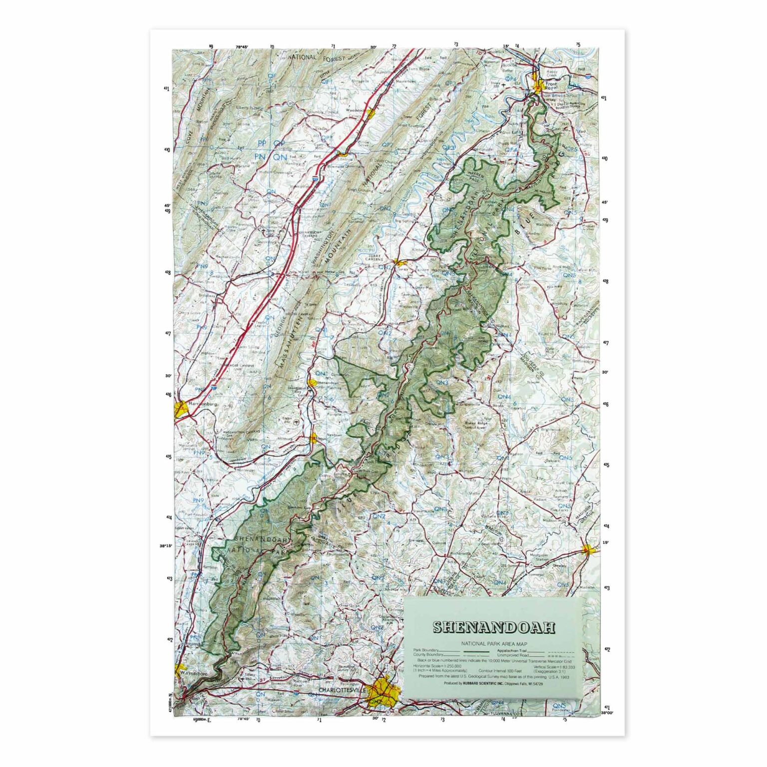 North Carolina Raised Relief Map By Hubbard Scientific - The Map Shop