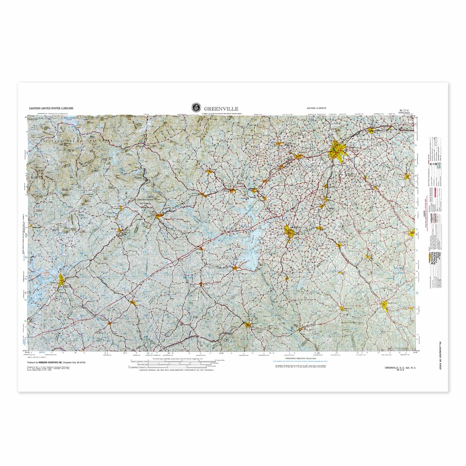 North Carolina Raised Relief Map By Hubbard Scientific The Map Shop