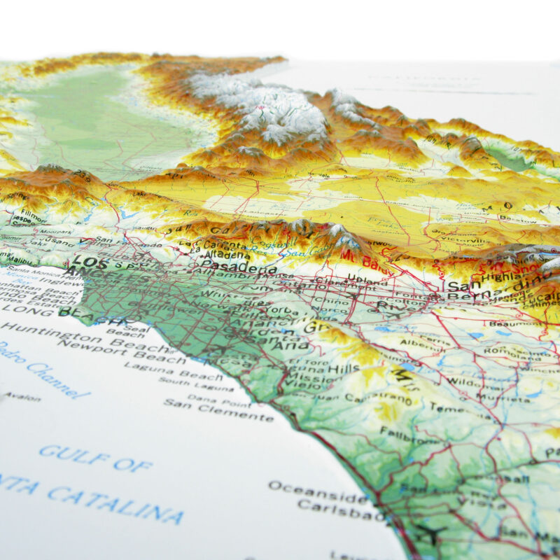 California Raised Relief Map by Hubbard Scientific - The Map Shop