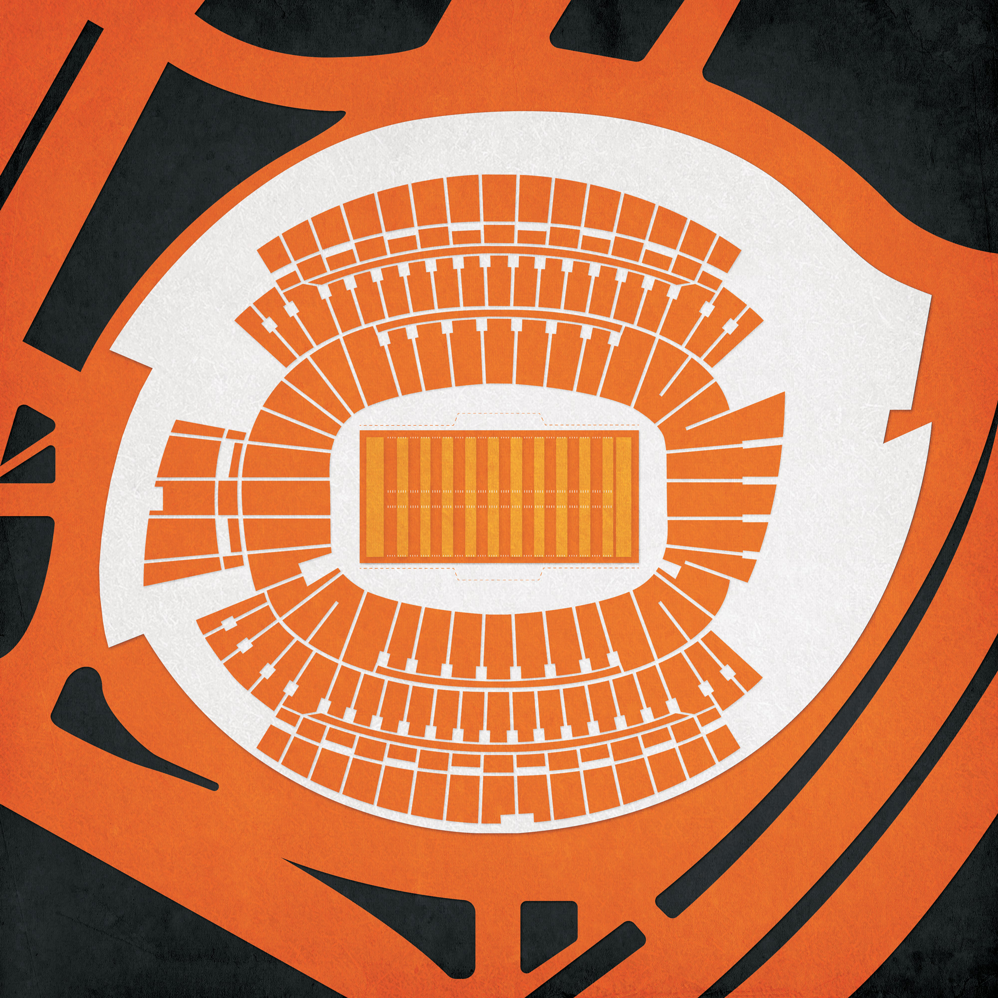 Paul Brown Stadium - Cincinnati Bengals Art Print - the Stadium Shoppe