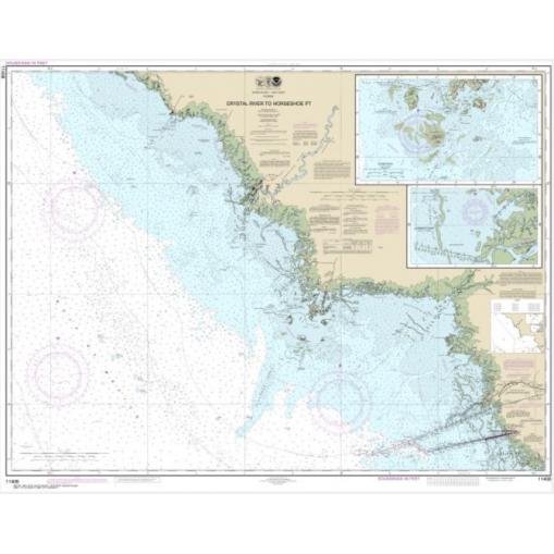 NOAA Chart Crystal River to Horseshoe Point; Suwannee River; Cedar