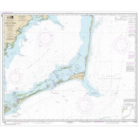 NOAA Chart - Cape Hatteras-Wimble Shoals to Ocracoke Inlet - 11555 ...