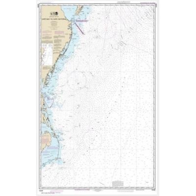 Noaa Chart - Cape May To Cape Hatteras - 12200 - The Map Shop