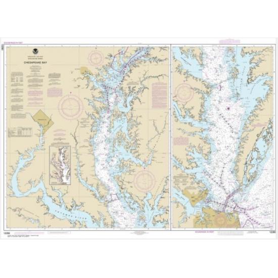 NOAA Chart - Chesapeake Bay - 12280 - The Map Shop