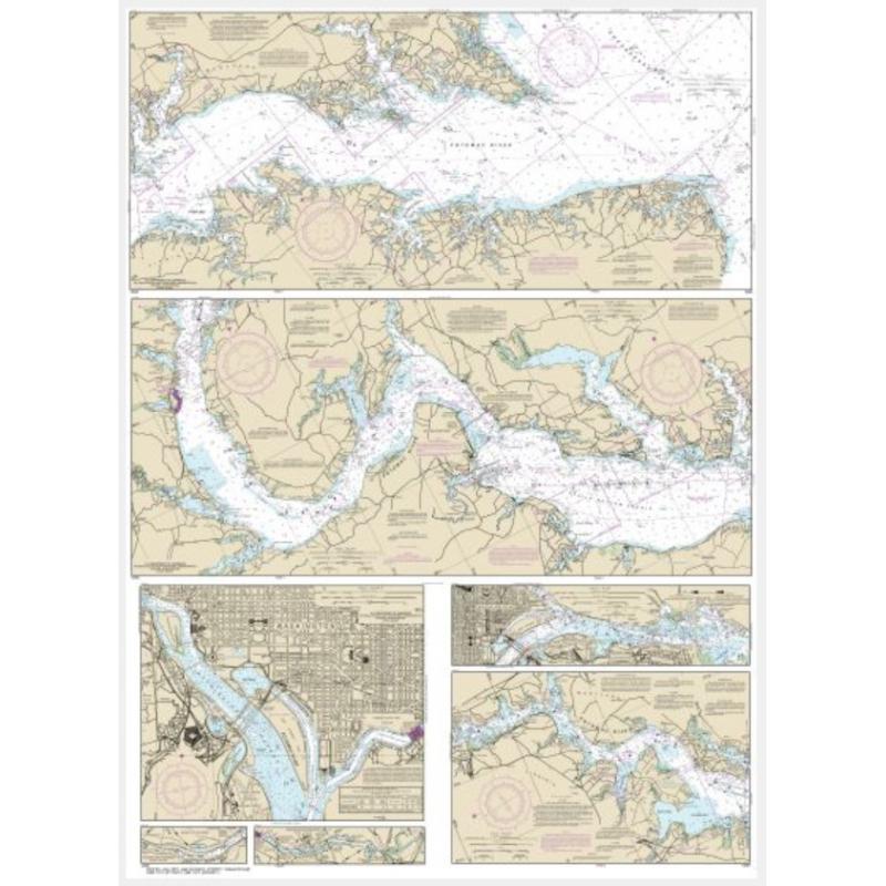 NOAA Chart Potomac River; District of Columbia 12285 The Map Shop