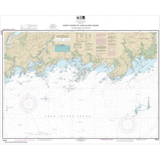 NOAA Chart - North Shore of Long Island Sound Guilford Harbor to Farm River - 12373