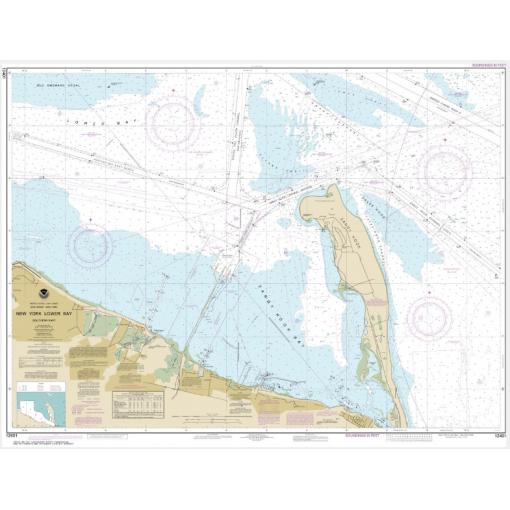 NOAA Chart - New York Lower Bay Southern part - 12401