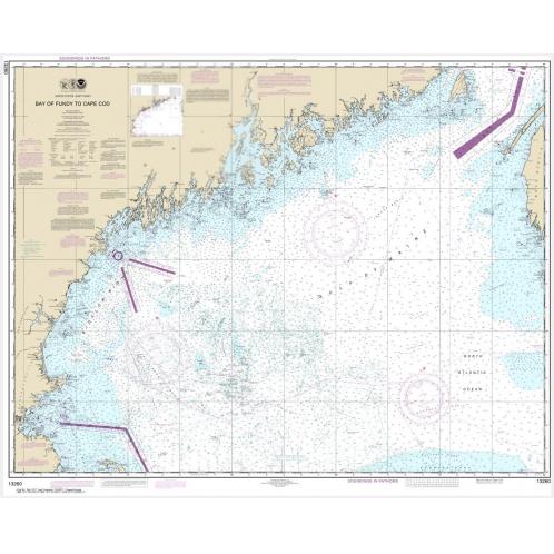 NOAA Chart - Bay of Fundy to Cape Cod - 13260 - The Map Shop