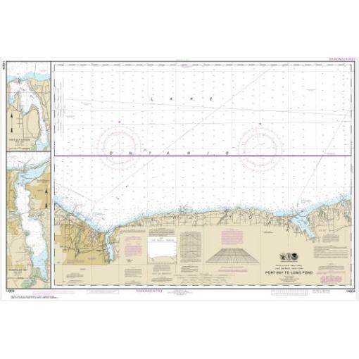 NOAA Chart - Port Bay to Long Pond; Port Bay Harbor; Irondequoit Bay - 14804