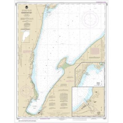 NOAA Chart - Keweenaw Bay; L'Anse and Baraga Harbors - 14971 - The Map Shop