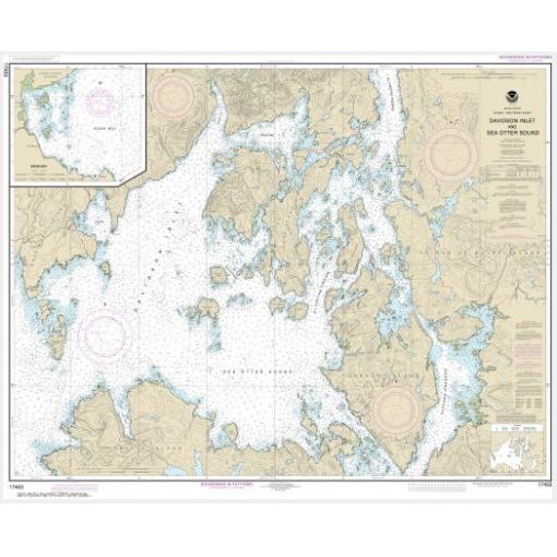 NOAA Chart - Davidson Inlet and Sea Otter Sound; Edna Bay - 17403