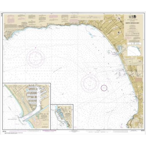 NOAA Chart - Santa Monica Bay; King Harbor - 18744