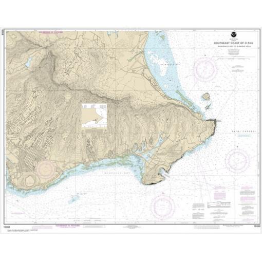 NOAA Chart - Southeast Coast of Oahu Waimnalo Bay to Diamond Head - 19358