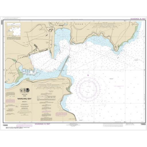 NOAA Chart Kauai Nawiliwili Bay 19383 The Map Shop