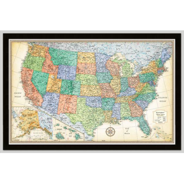 United States Classic Wall Map by Rand McNally - The Map Shop