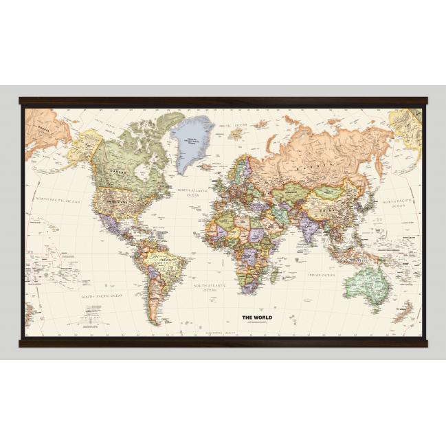 World Legacy Wall Map by Globe Turner - The Map Shop