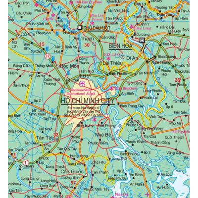 ITMB - Mekong Delta and Southern Vietnam - Folding Travel Map - The Map ...