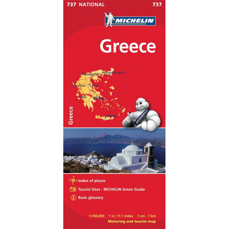 Michelin - Greece - Folding Travel Map - The Map Shop