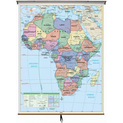 Africa Essential Wall Map by Kappa - The Map Shop