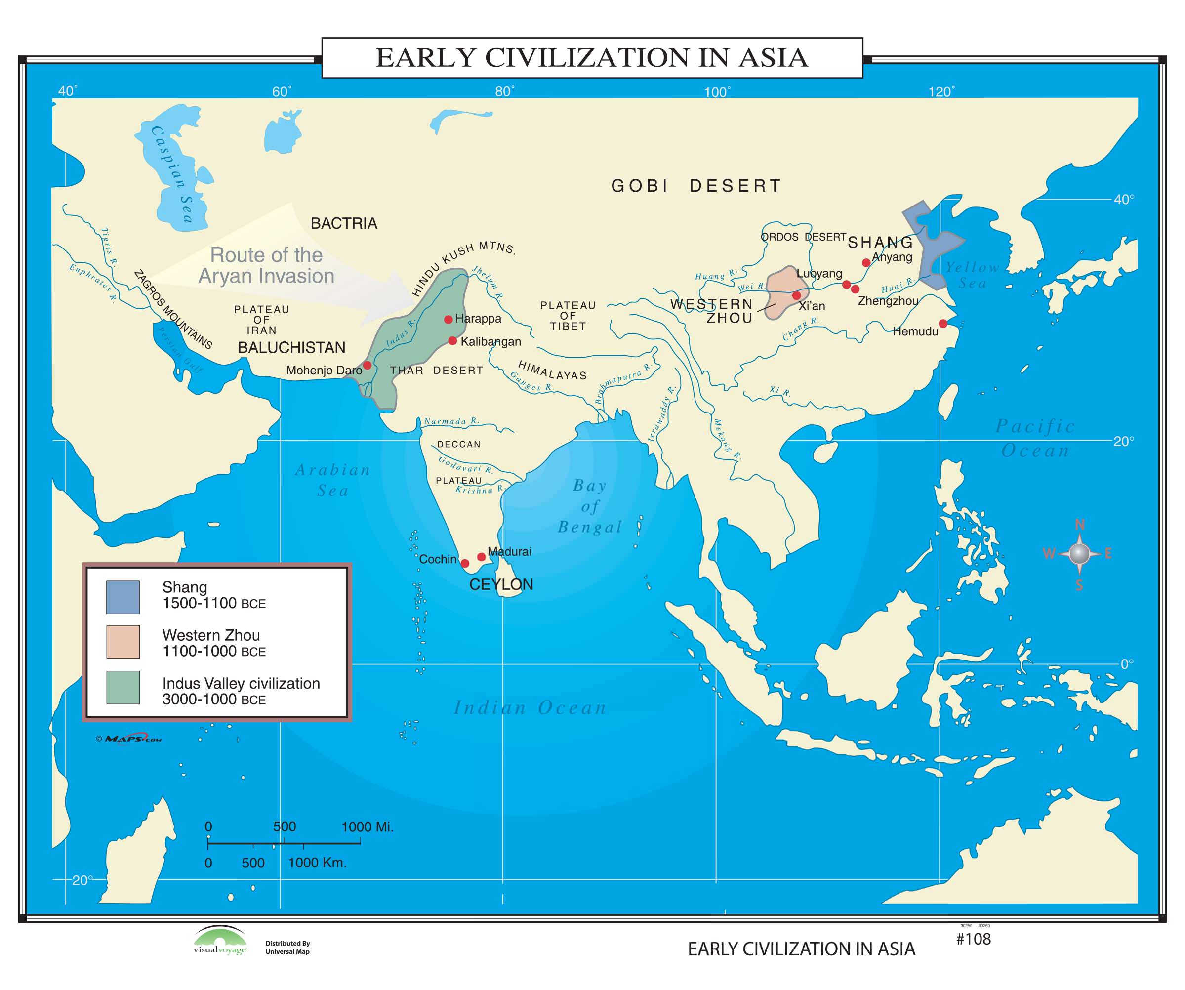 First Civilizations Map   KAPPA3026027 