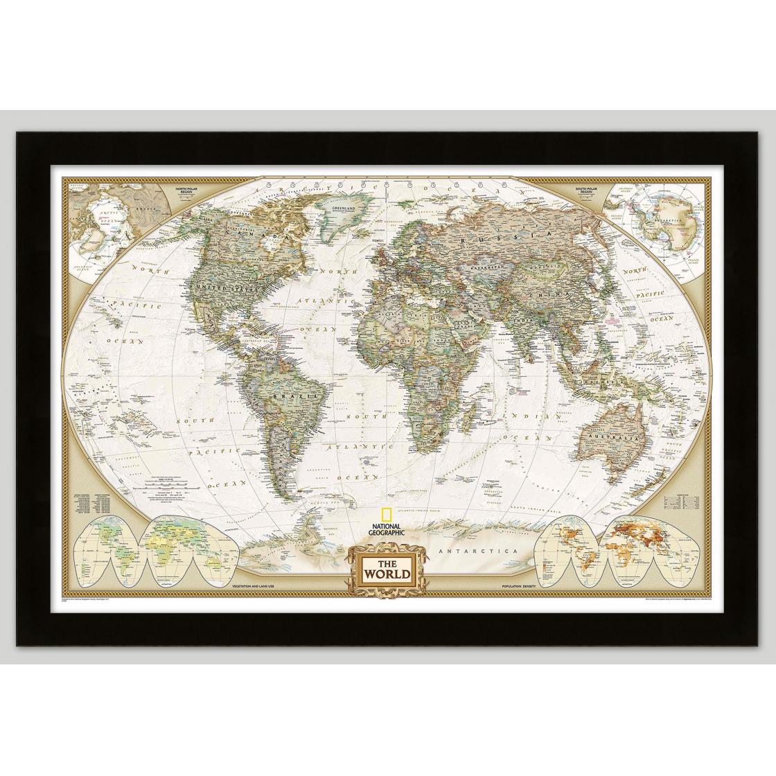 World Executive Wall Map by National Geographic - The Map Shop