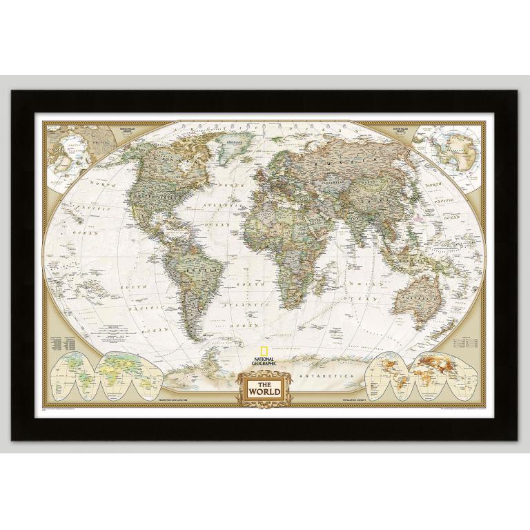 World Executive Wall Map by National Geographic - The Map Shop